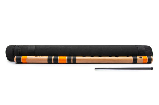 RF Bamboo C Sharp Bansuri Middle Octave with Hard Cover 18"inches