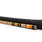 Radhe Flutes Bamboo C Sharp Bansuri Middle Octave with Hard Cover 18"inches