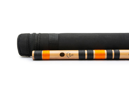 Bamboo C Sharp bansuri supplied with hard cover and oil