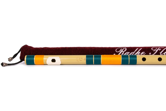 Radhe Flutes PVC Fiber G Natural Bansuri Base Octave 25"inches  | Colors