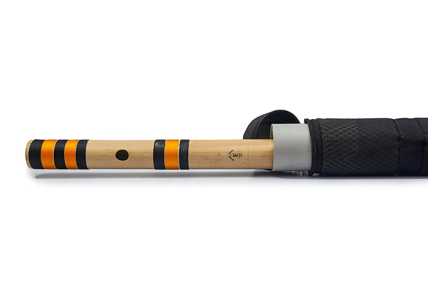 Side view of RF bamboo E Natural base bansuri
