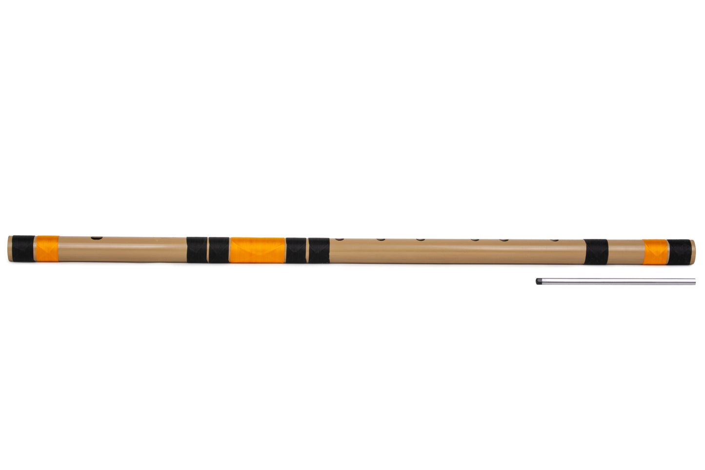 Radhe Flutes PVC Fiber E Natural Bansuri Double Base Octave 30"inches