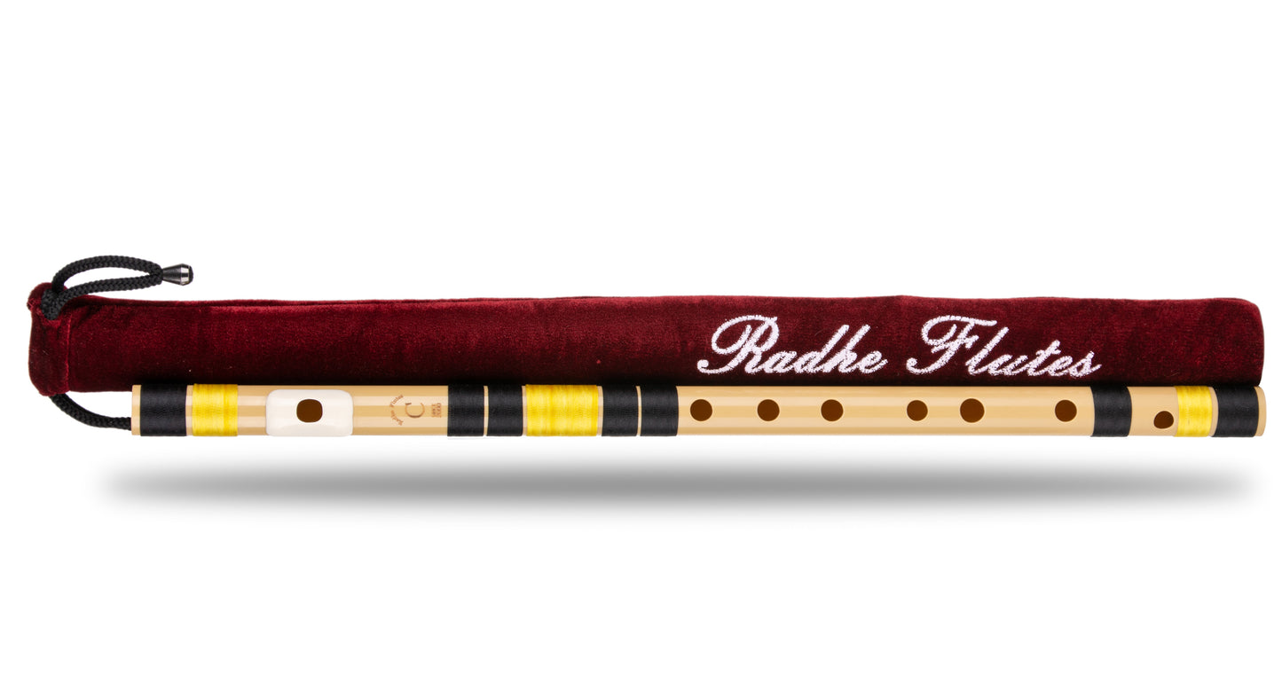 Radhe Flutes PVC Fiber C Natural Bansuri Middle Octave 20.5"inches | Colors