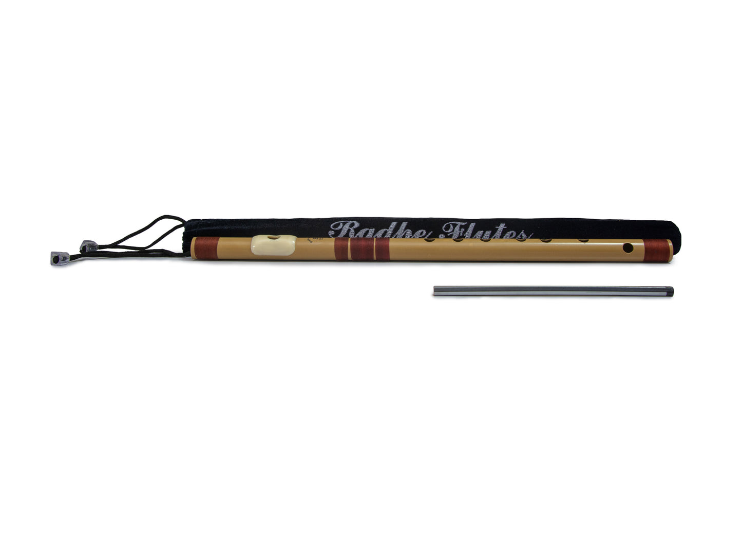 Radhe Flutes PVC Fiber E Natural Bansuri Middle Octave 16"inches