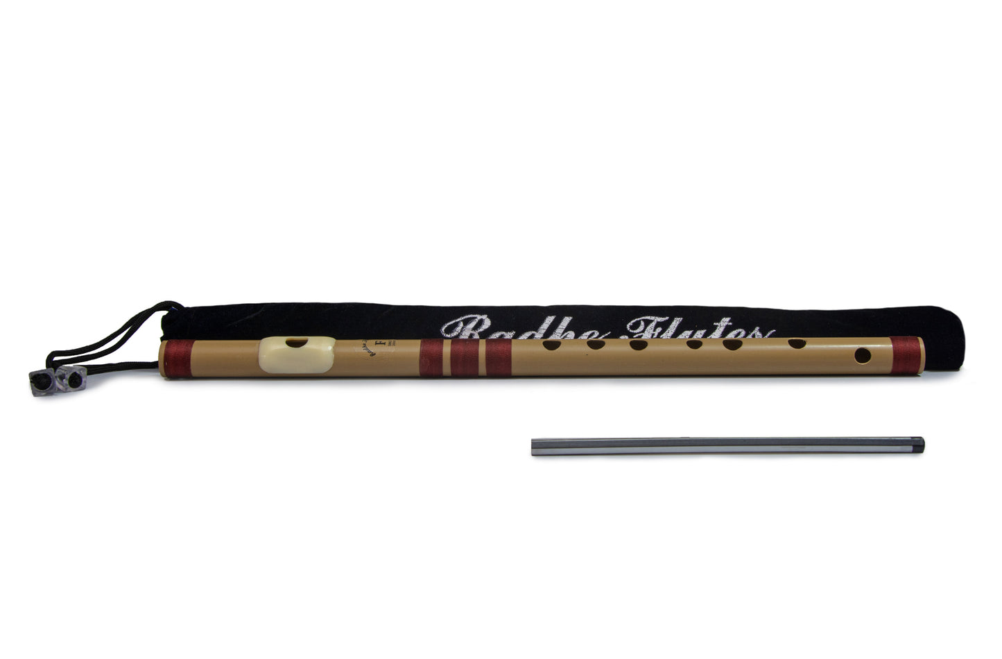Radhe Flutes PVC Fiber F Natural Bansuri Middle Octave 15"inches
