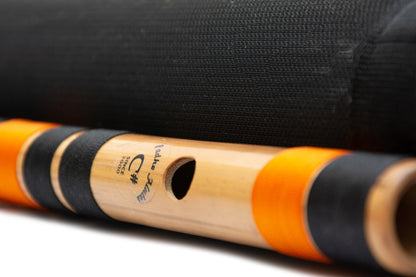 Handcrafted bamboo C Sharp bansuri by Radhe Flutes
